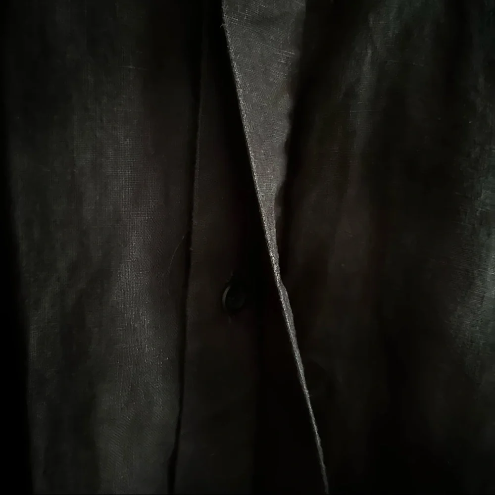 *SOLD* Eskandar 100% Linen 3/4 Sleeve Top (Runs L) - Picture 4 of 7